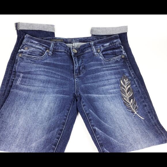 KUT CATHERINE BOYFRIEND DECORATED W31” X L30” - Picture 4 of 8